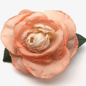 Peach Flower Hat or Dress Pin